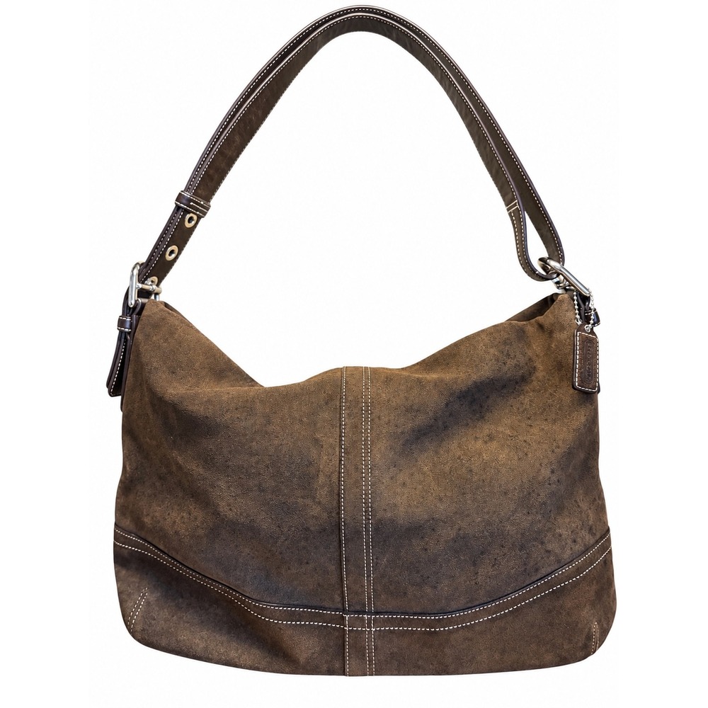 Coach Ergo Brown Suede Hobo Bag 2007